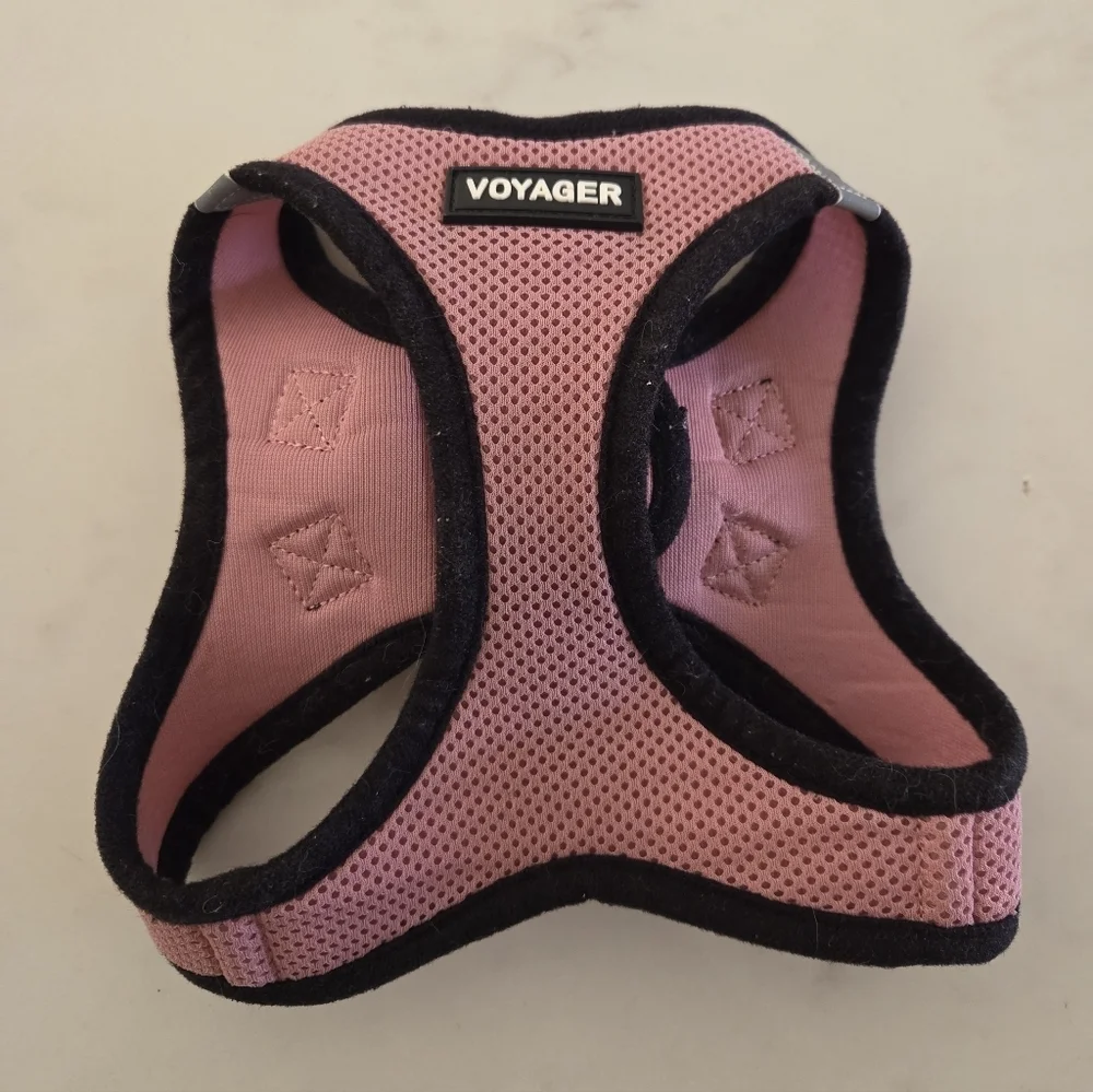 Pink and Black Dog Harness